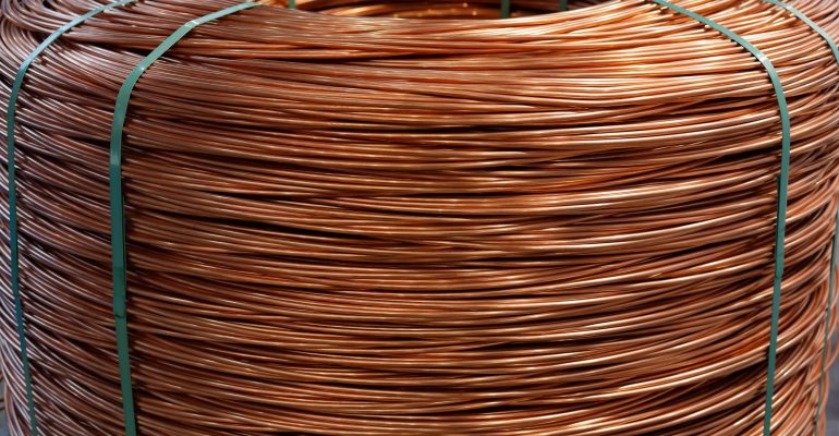 Coil,Of,8,Mm,Electrolytic,Tough,Pitch,Copper,Wire,Rod.
